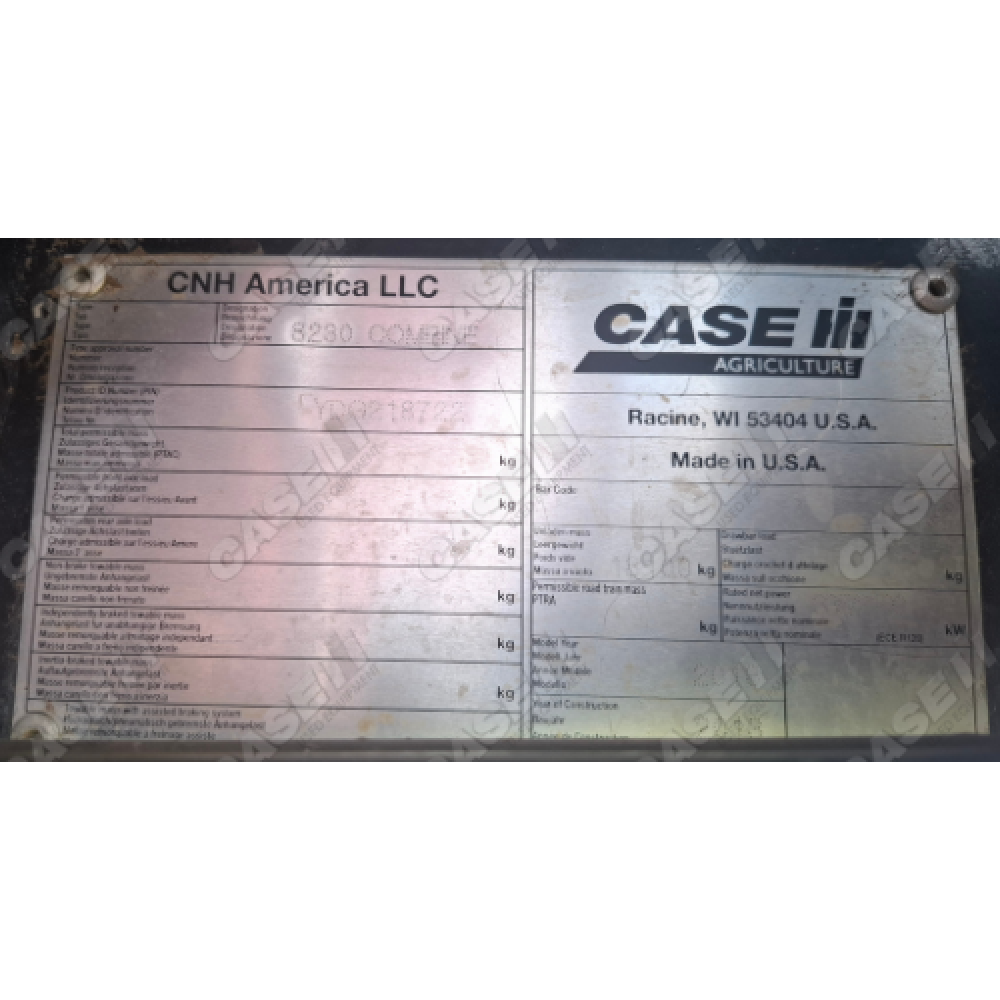 Case IH 8230 Axial-Flow Combine Harvester