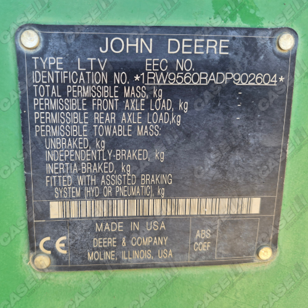 JOHN DEERE 9560 RD